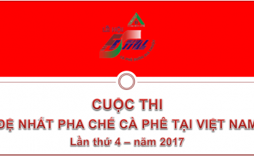 Sơ đồ cuộc thi “The 4th Top of coffee baristas in Vietnam, 2017”