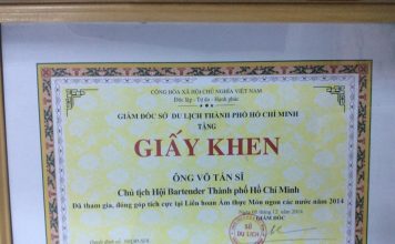 Giấy Khen “Sở Du Lịch Thành Phố Hồ Chí Minh” Giấy Khen "Sở Du Lịch Thành Phố Hồ Chí Minh"